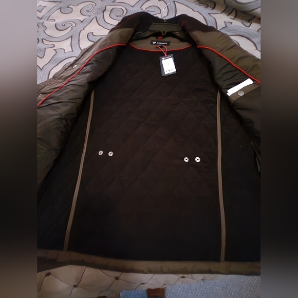 SOLD!!! $195 Daniel Cremieux Quilted Vest, Olive, Medium, NWT& Free Shipping - Picture 2 of 12